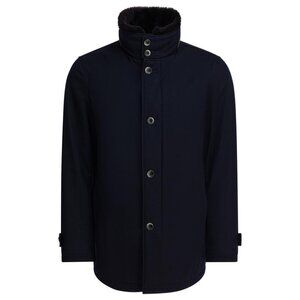 Herno Virgin Wool Long Coat Tag Size 50 Men